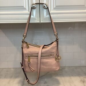 Michael Kors Bag Purse Crossbody Handbag Leather Rhea Medium Pebbled Shoulder